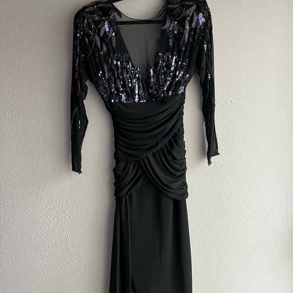 Vintage Casadei silk beaded dress - Picture 5 of 11